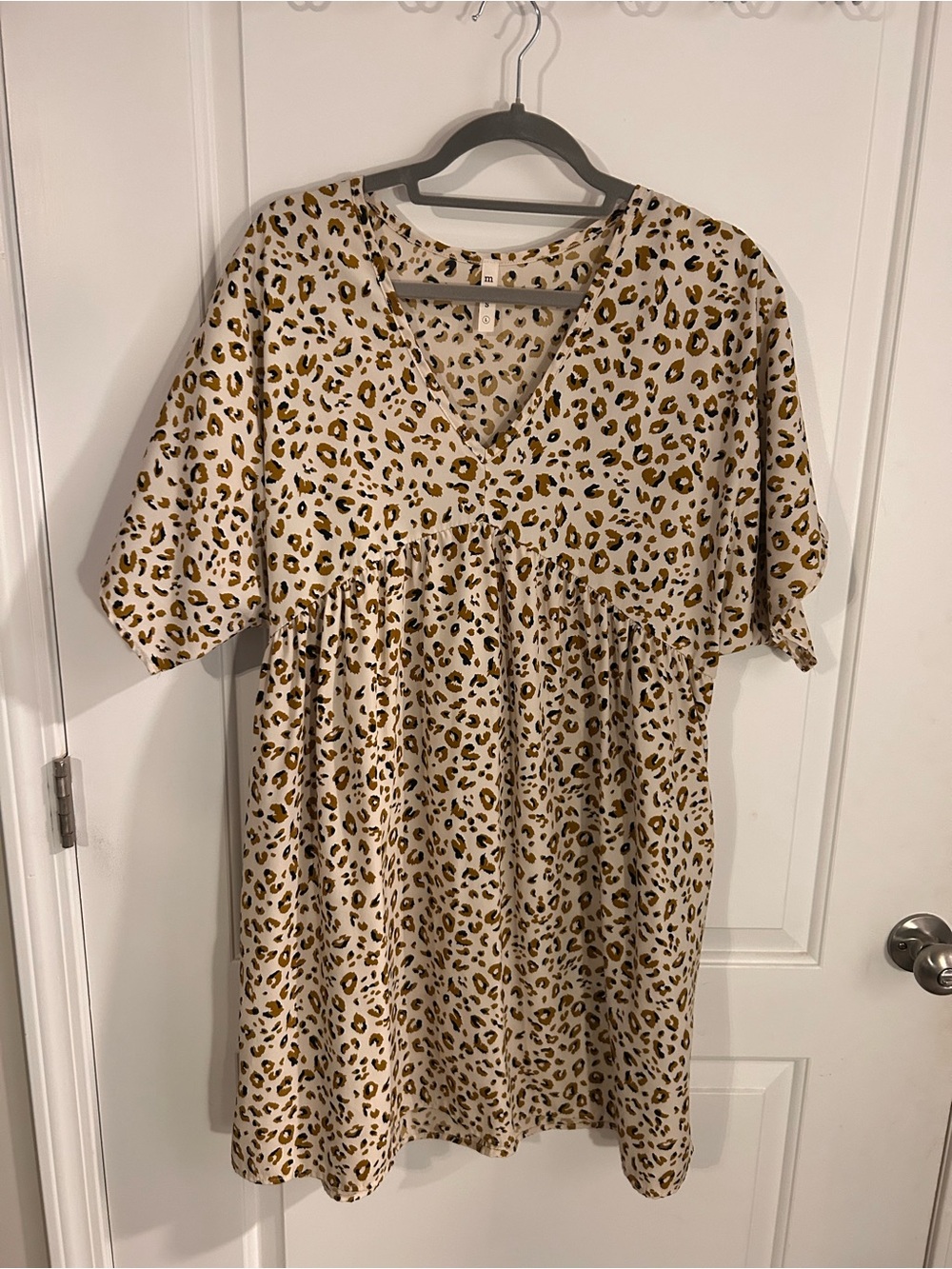 mts Leopard Print Top - Cream, Gold & Black